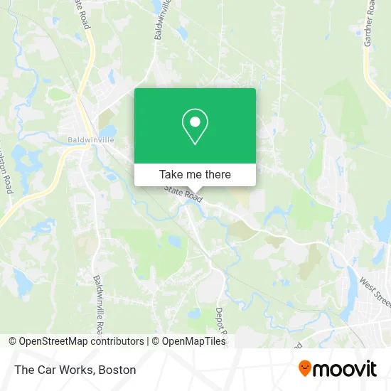 The Car Works map