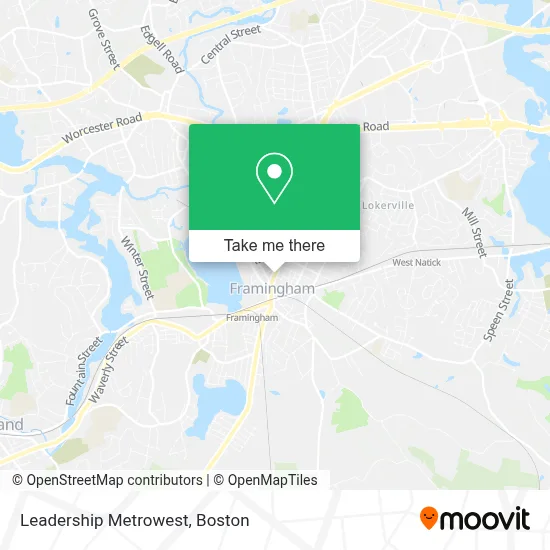 Leadership Metrowest map