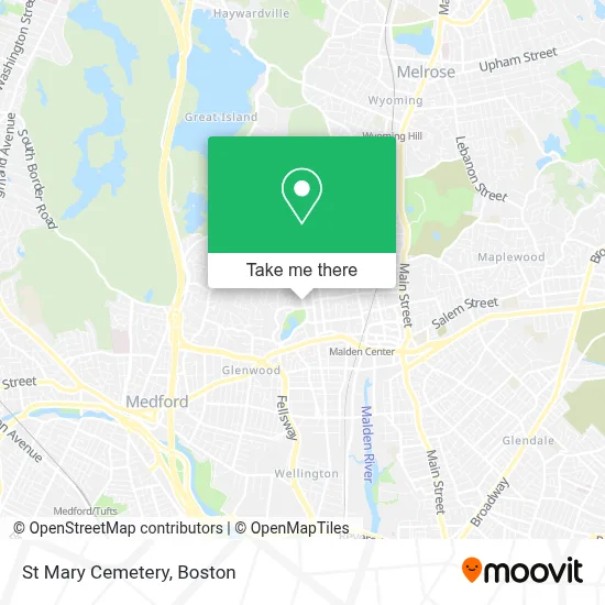 St Mary Cemetery map