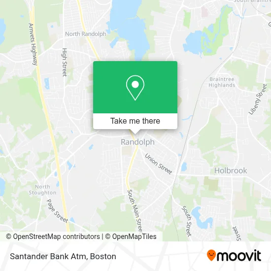 Santander Bank Atm map