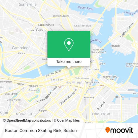 Boston Common Skating Rink map