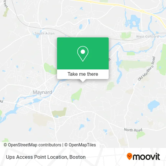 Ups Access Point Location map