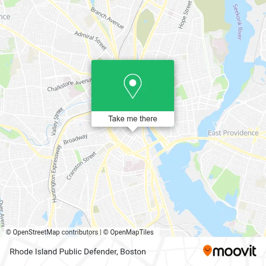 Rhode Island Public Defender map
