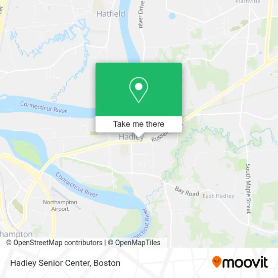 Hadley Senior Center map