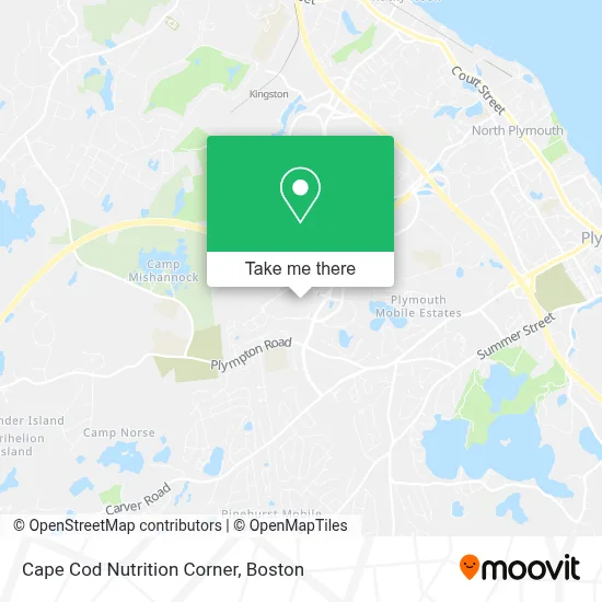 Cape Cod Nutrition Corner map