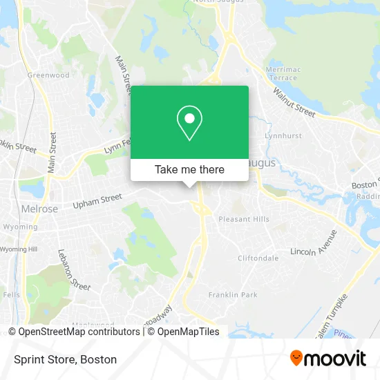 Sprint Store map