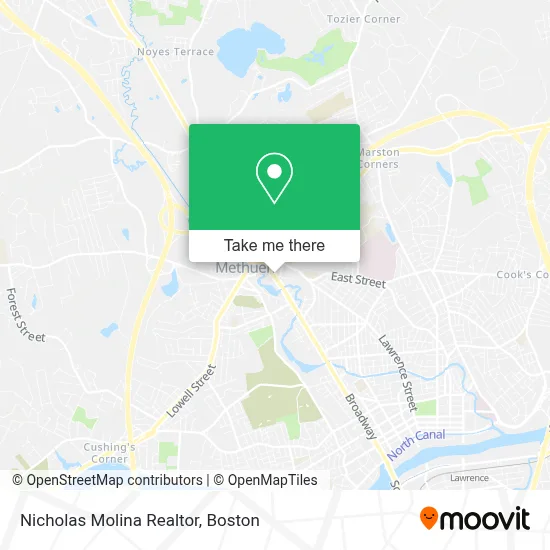 Nicholas Molina Realtor map