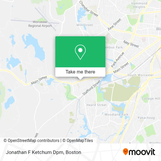 Jonathan F Ketchum Dpm map
