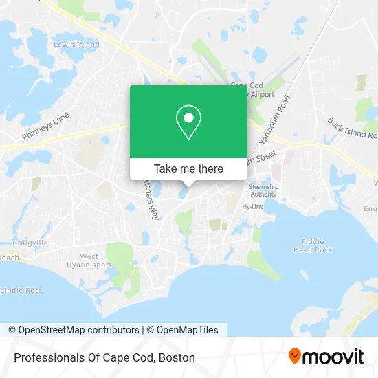 Professionals Of Cape Cod map