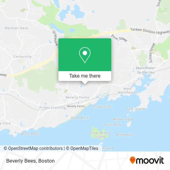 Beverly Bees map