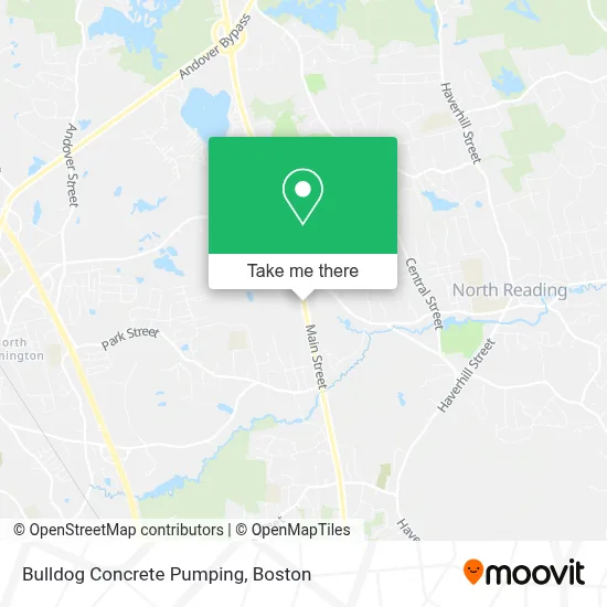 Bulldog Concrete Pumping map