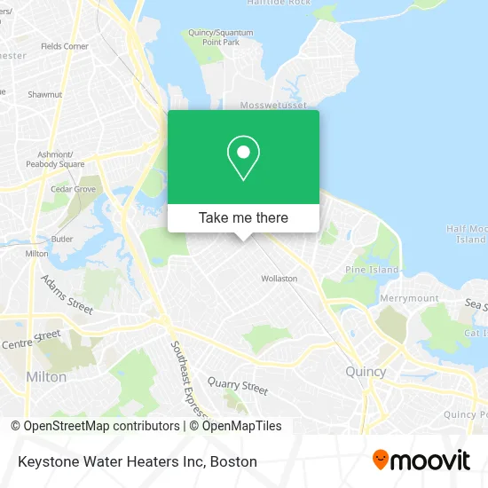 Keystone Water Heaters Inc map