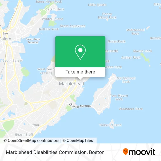 Marblehead Disabilities Commission map