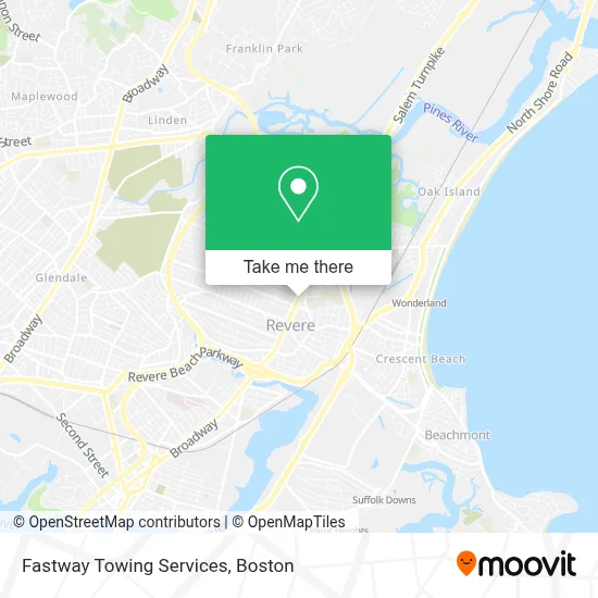 Fastway Towing Services map