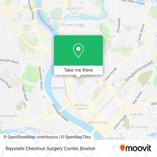 Baystate Chestnut Surgery Center map