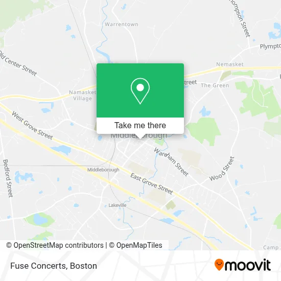 Fuse Concerts map