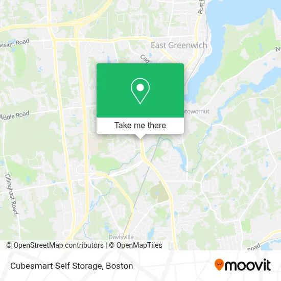 Cubesmart Self Storage map