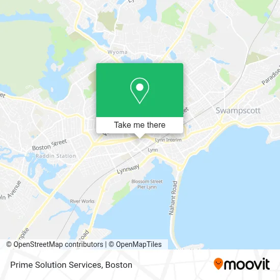 Prime Solution Services map