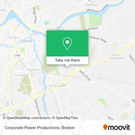Corporate Power Productions map
