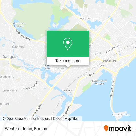 Western Union map