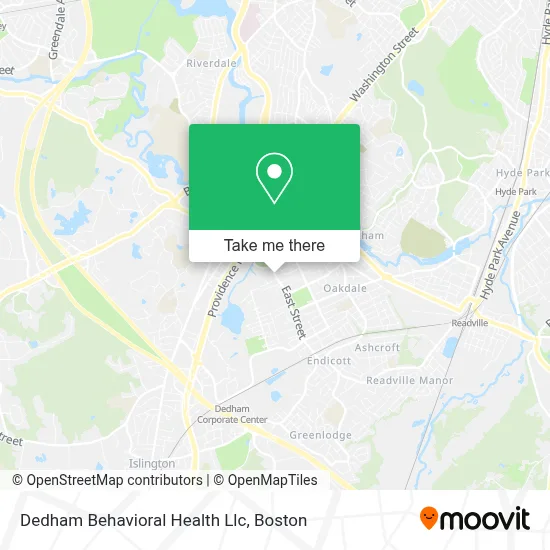 Dedham Behavioral Health Llc map