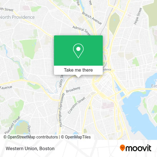 Western Union map