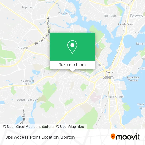 Ups Access Point Location map