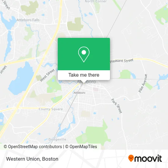 Western Union map