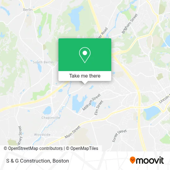 S & G Construction map