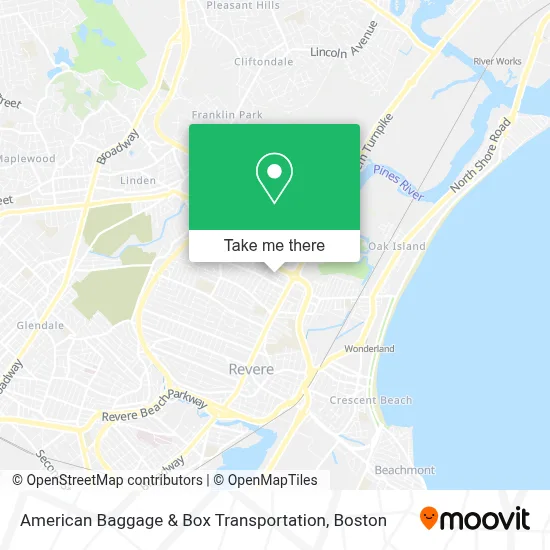 American Baggage & Box Transportation map