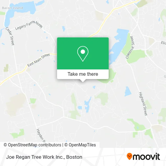 Joe Regan Tree Work Inc. map