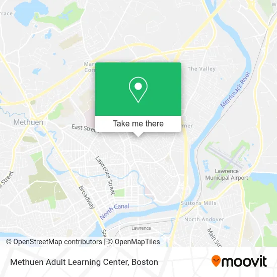 Methuen Adult Learning Center map