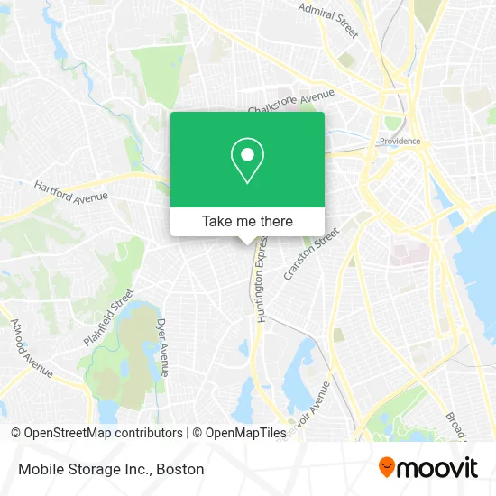 Mobile Storage Inc. map