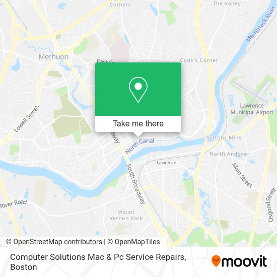 Computer Solutions Mac & Pc Service Repairs map