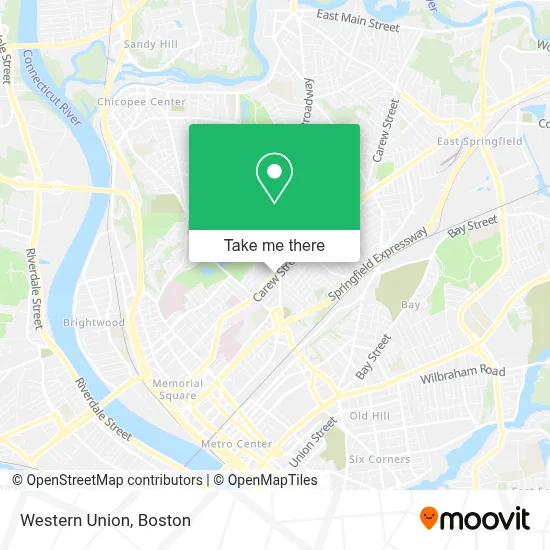 Western Union map