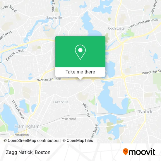 Zagg Natick map