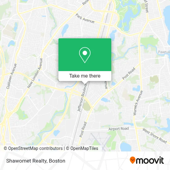 Shawomet Realty map