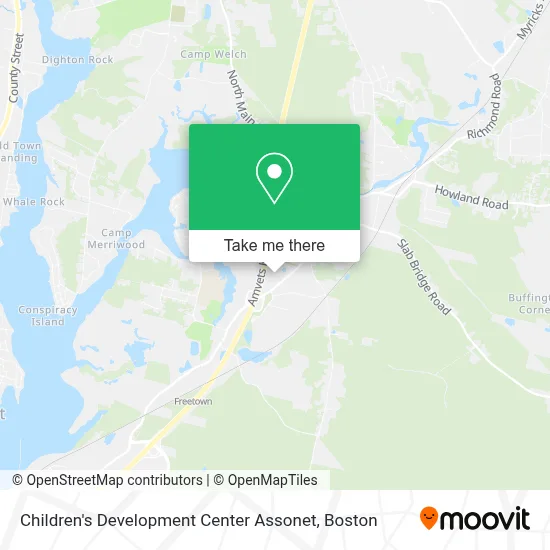 Children's Development Center Assonet map