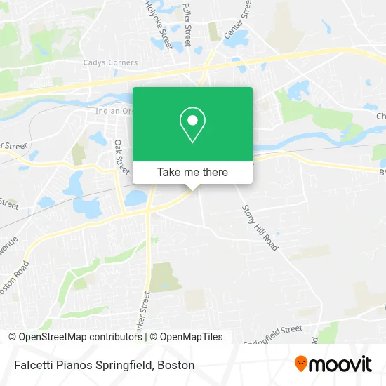 Falcetti Pianos Springfield map