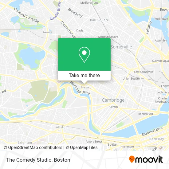 The Comedy Studio map