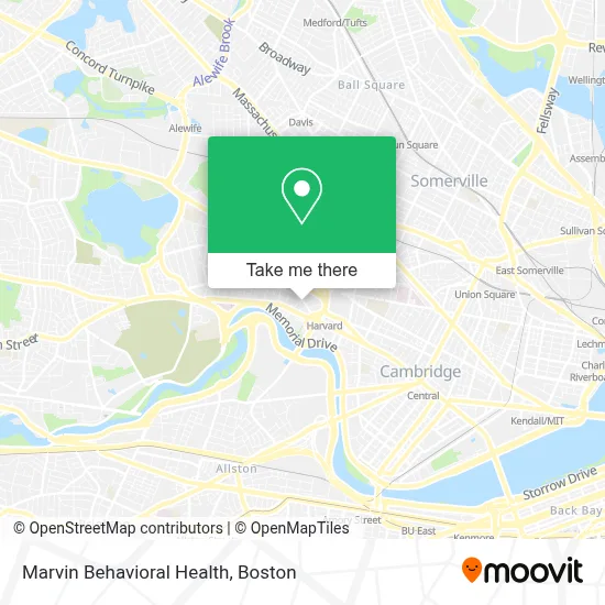 Marvin Behavioral Health map