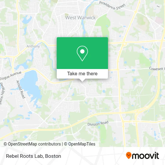 Rebel Roots Lab map