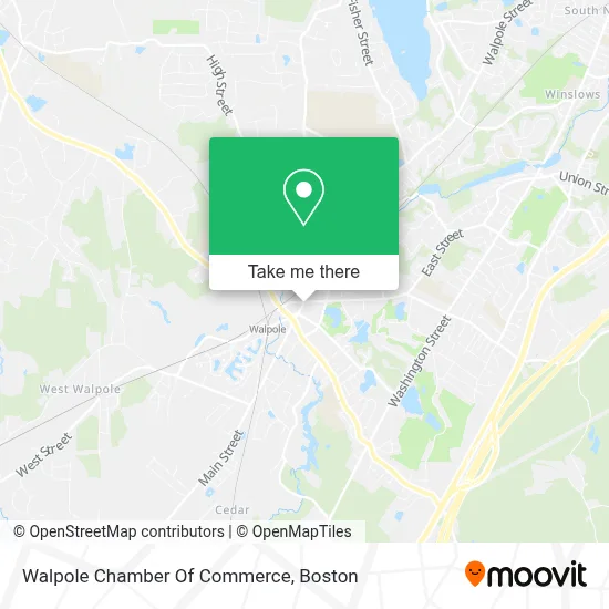 Walpole Chamber Of Commerce map