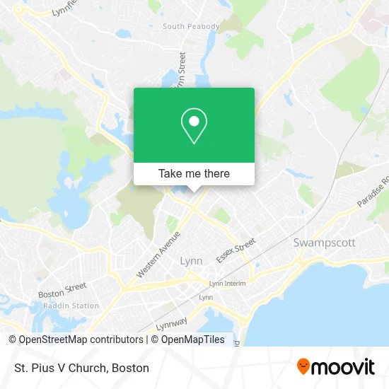 St. Pius V Church map
