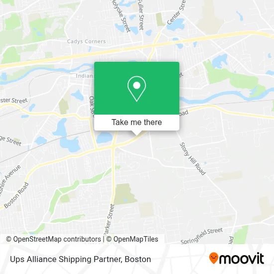 Ups Alliance Shipping Partner map