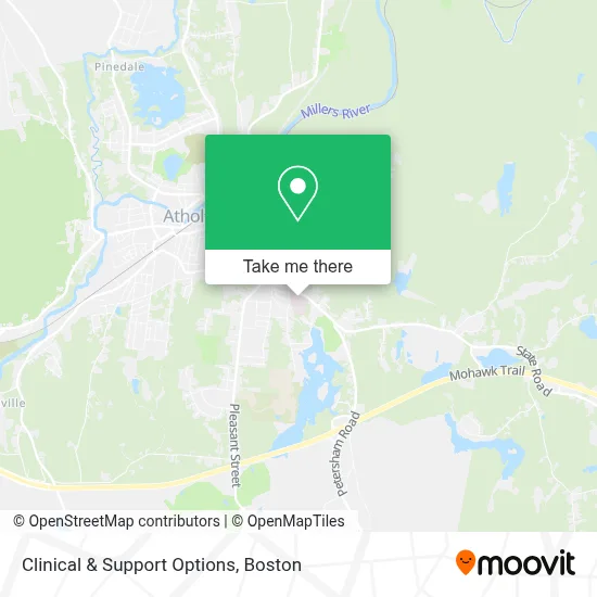 Clinical & Support Options map