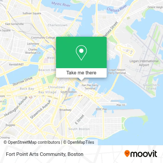 Fort Point Arts Community map