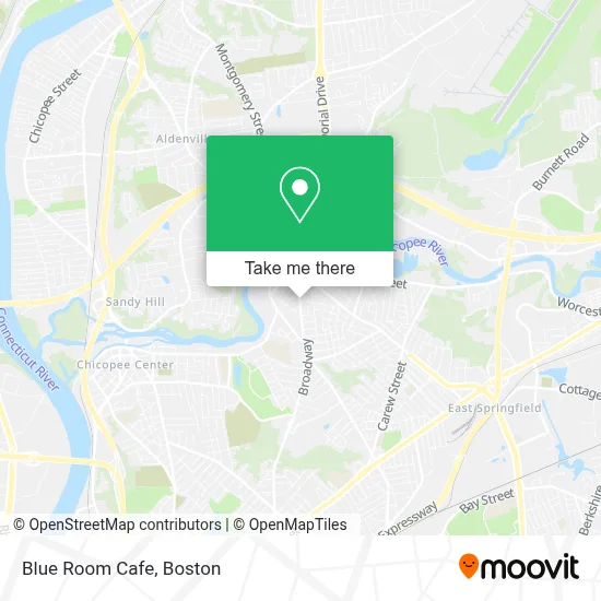 Blue Room Cafe map