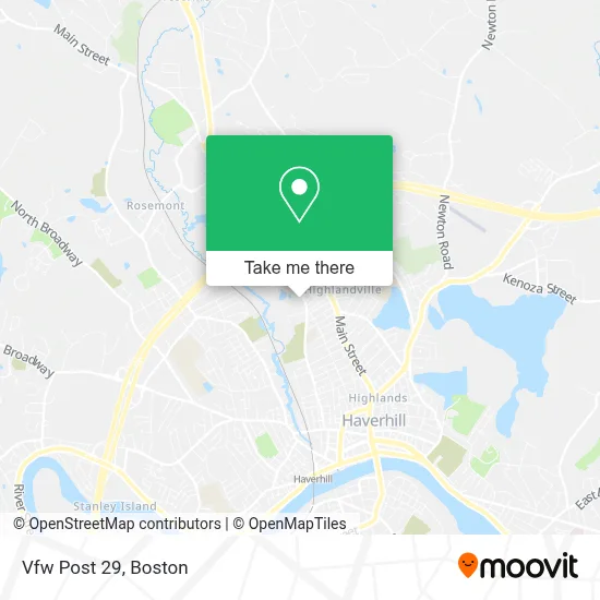 Vfw Post 29 map