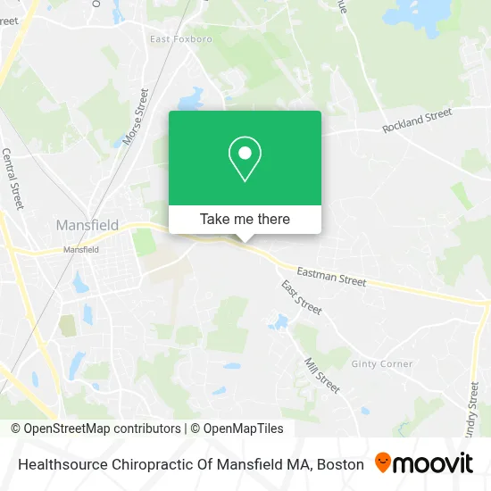 Healthsource Chiropractic Of Mansfield MA map